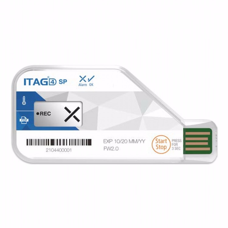ITAG4 sp 冷链藏运输PDF一次性冷链温度记录仪记录标签卡符合航空FDA