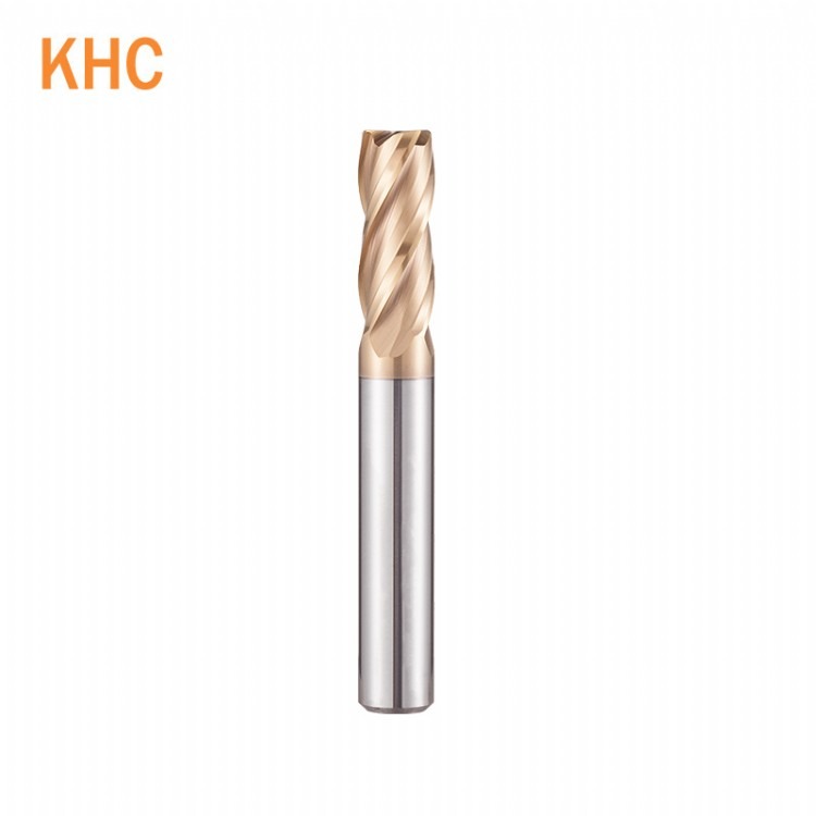德国KHC模具专用系列4刃钨钢平底铣刀加长柄进口硬质合金立铣刀