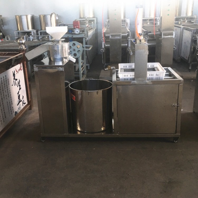  商用125型包邮豆腐机 器不锈钢商用豆腐机 浆渣分离质保两年 