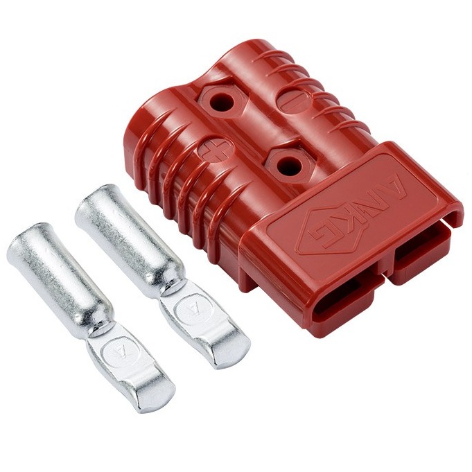 ANKG安德森插头红色双极175-600V电动叉车蓄电池连接器