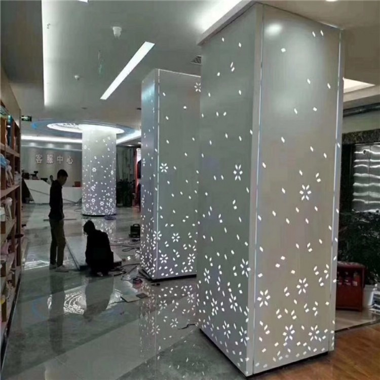 艺术镂空不规则雕刻包柱铝单板-广东德普龙建材有限公司