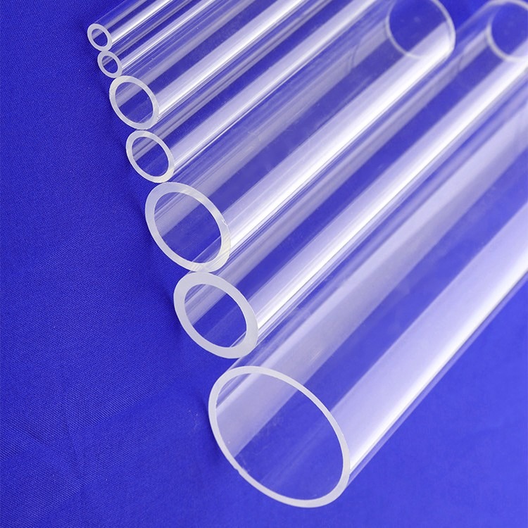 透明石英管定制外径18mm 壁厚0.8到2mm 切割封底耐高温透明玻璃管