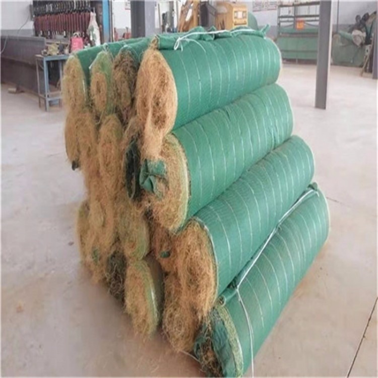 厂家直销批发  植物纤维毯护坡  纤维植被毯植草  椰丝生态毯价格 洛伊供应
