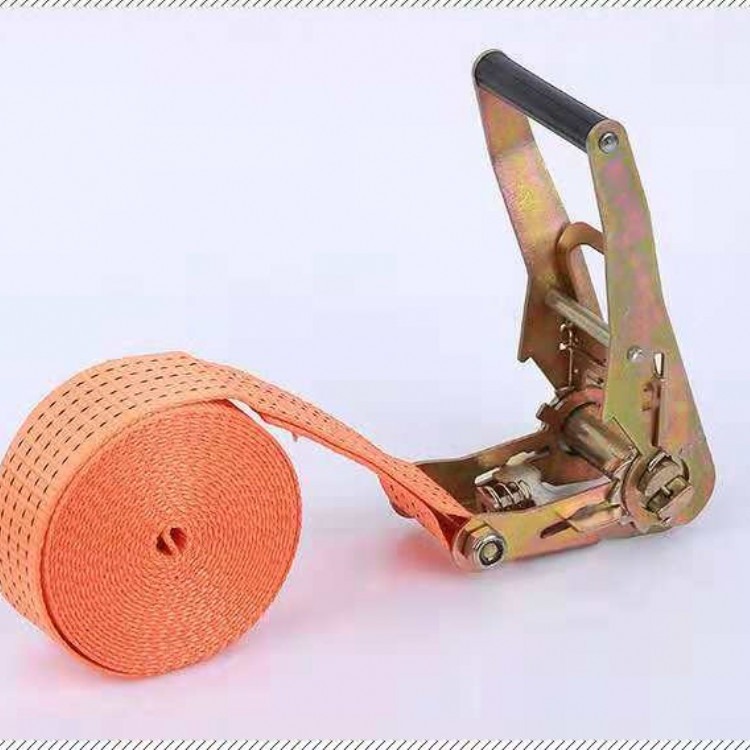 厂家直销高强度棘轮捆绑器托盘货物打包固定绑带涤纶紧绳器捆扎带