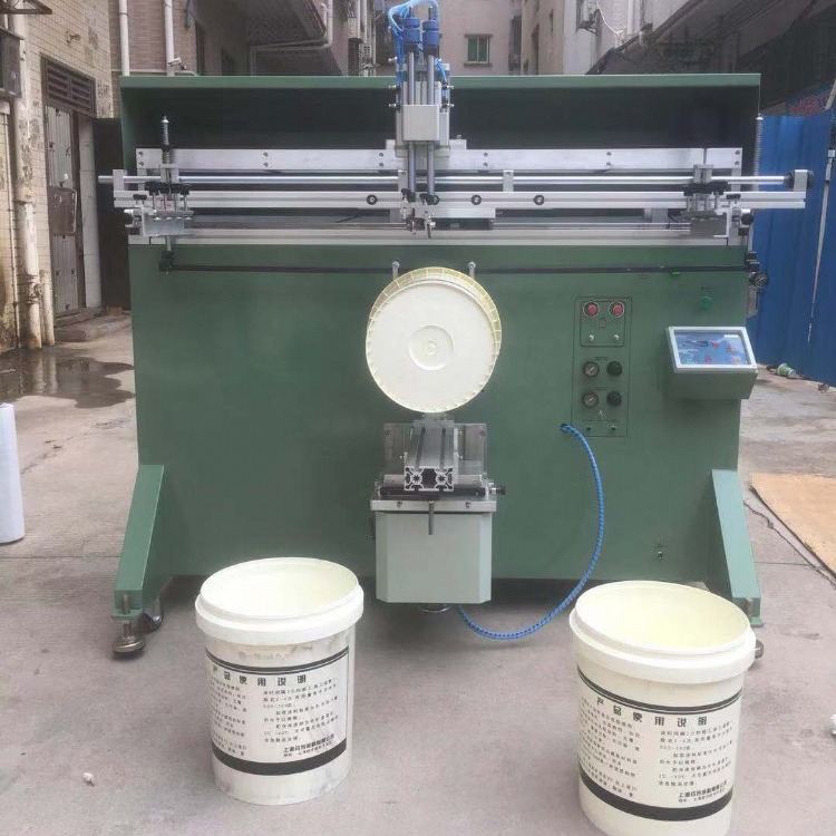 纸桶丝印机五加仑塑料桶滚印机油漆桶涂料桶丝网印刷机