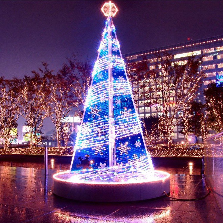大型圣诞树，商城广场圣诞节装饰，专业大型圣诞树制作厂家，圣诞雪人