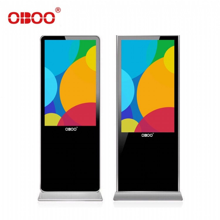 OBOO鸥柏84寸超清多媒体大屏幕液晶广告屏落地式液晶广告机