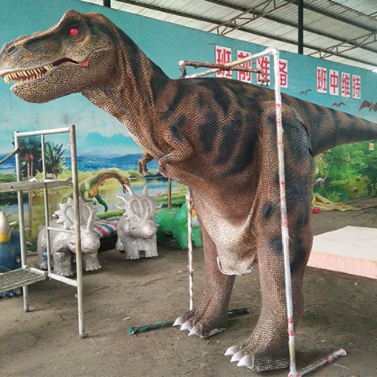 大型仿真皮套表演 主题公园 大型仿真恐龙 远古时代会叫会动恐龙模型定制