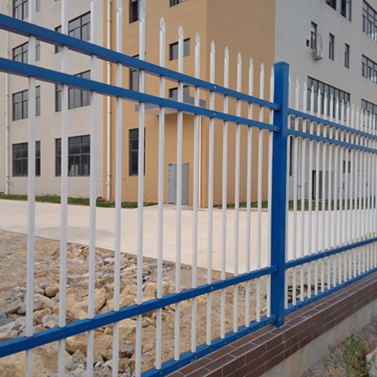 福建锌钢围墙栏杆，小区草坪护栏，学校工厂铁管护栏、长乐PVC护栏