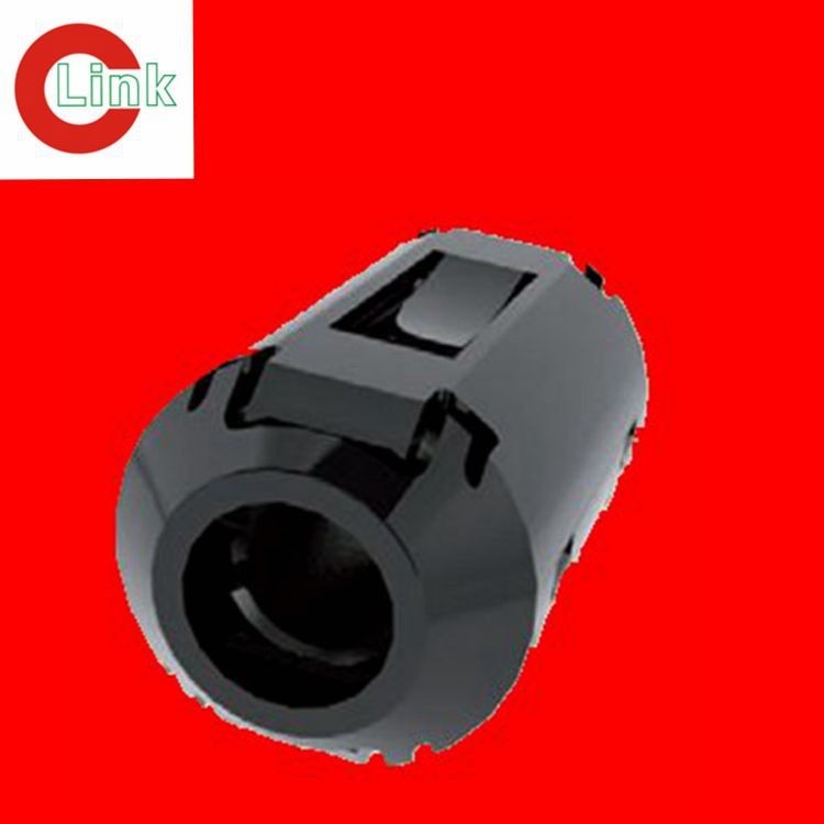 C-Link带塑料外壳的圆形电缆抑制磁芯RRC铁氧体材料黑色尼龙6/6外壳