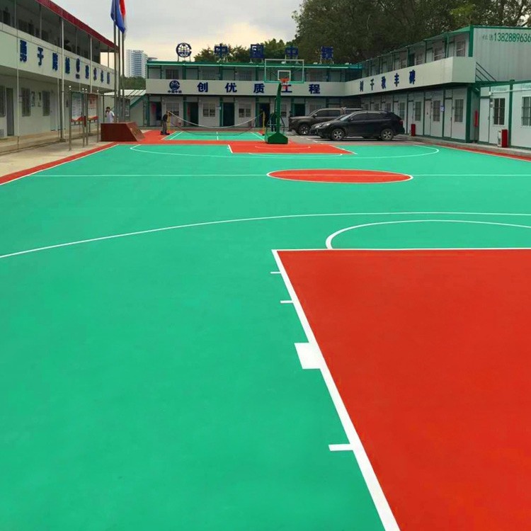 篮球场地胶，篮球场地板胶，篮球场地坪施工，鑫威体育欢迎咨询