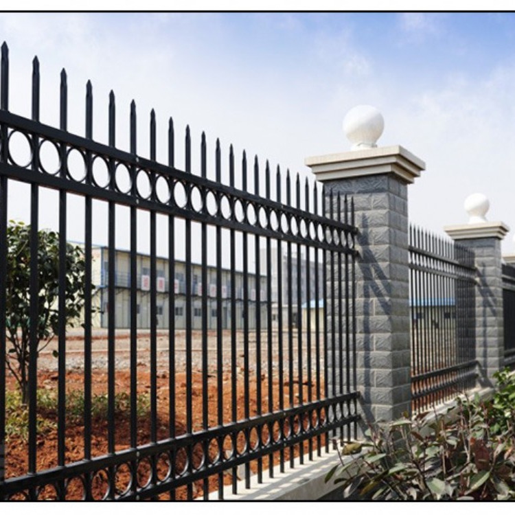 安徽合肥围墙护栏厂家定制批发锌钢护栏喷塑GZ-C型护栏围墙护栏