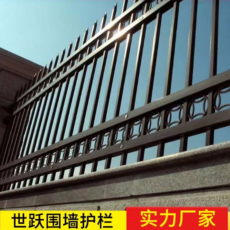 郑州锌钢护栏铁艺围墙 郑州围墙铁艺锌钢护栏价格 锌钢学校围墙护栏生产厂家