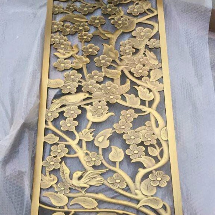 深圳厂家铝板立体浮雕镂空花格创意金属装饰