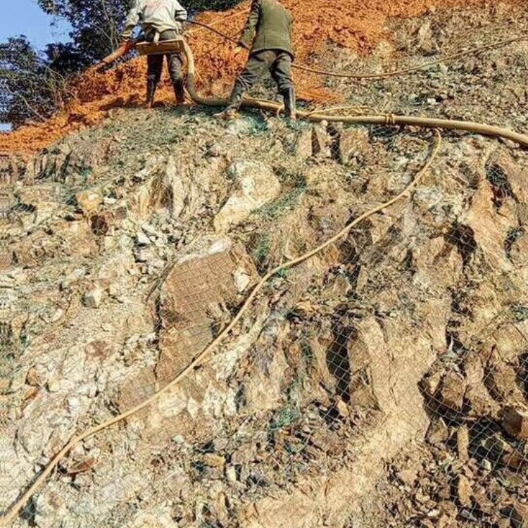 团粒剂 岩石陡坡喷播绿化工程