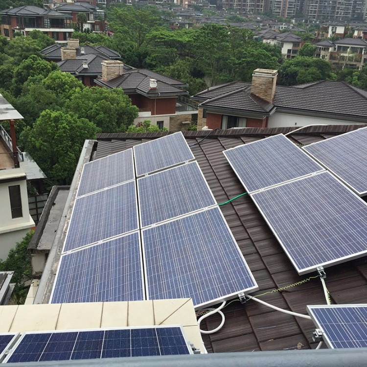 榆林屋顶光伏发电项目 10千瓦光伏发电屋顶技术方案 免费设计方案 25年质保工厂直销  一站式服务 