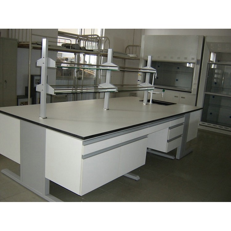 郑州实验台 中央台通风柜 钢木实验台  实验台理化板学生实验室家具