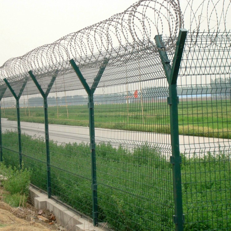 机场隔离网围栏-铝包钢机场护栏隔离网-铝包钢机场隔离网