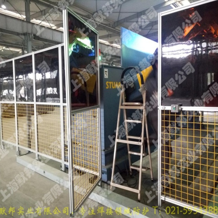 厂方直销焊接防弧光围栏，机器人专用焊接围栏