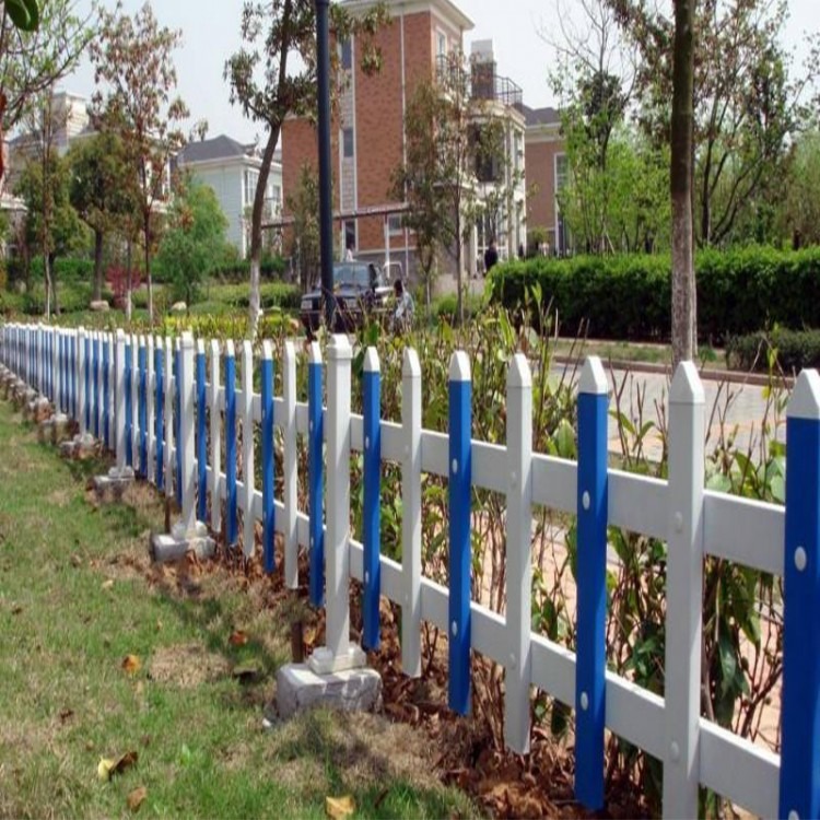 PVC塑钢护栏 别墅庭院围栏 花园栅栏 草坪栏栅 工厂幼儿园护栏 pvc栅栏厂家