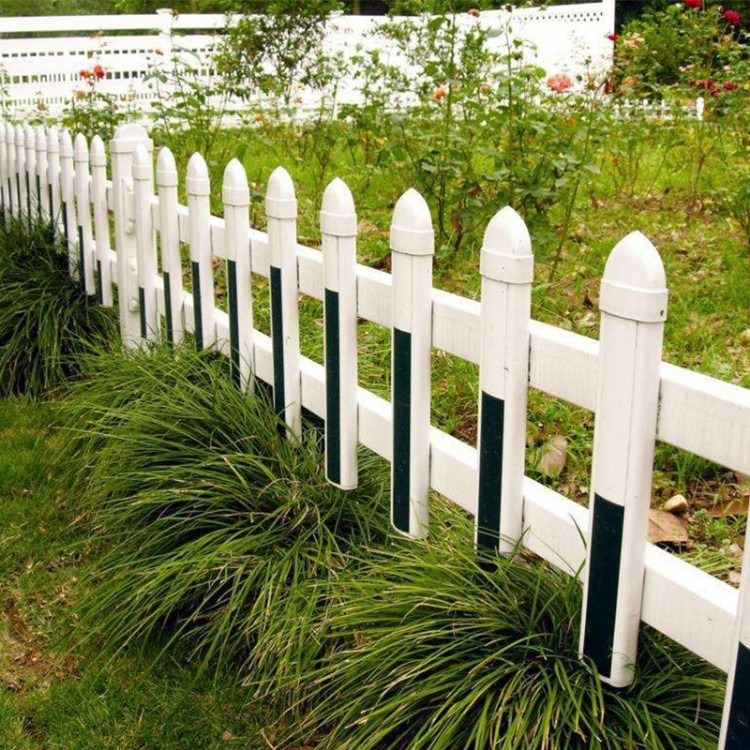 花园围栏 pvc护栏 花坛绿化带围栏 园林绿化栅栏 小篱笆栅栏