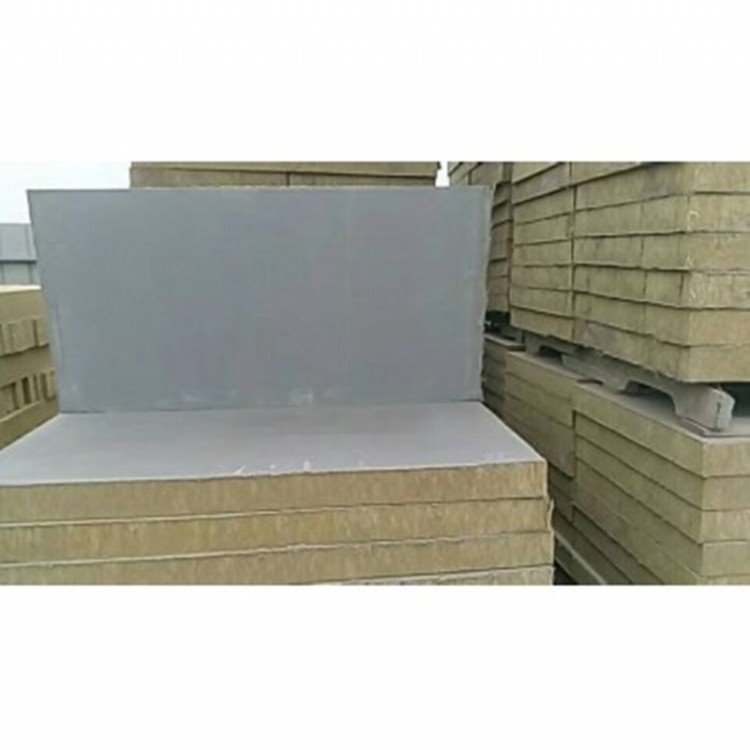 a级铝箔防火岩棉复合板 水泥砂浆岩棉复合板