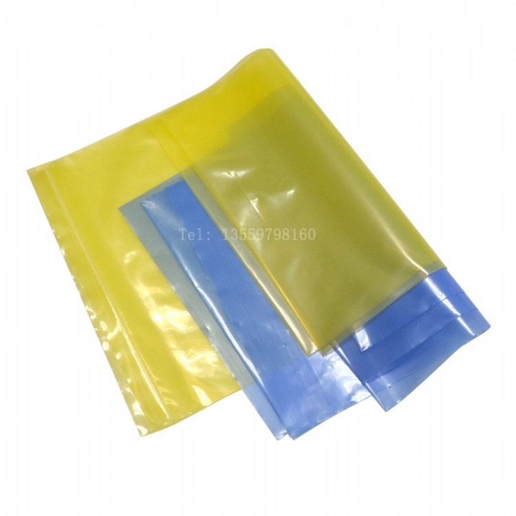 厂家生产VCI气相防锈袋 透明蓝黄色平口自封袋 金属防锈防静电袋