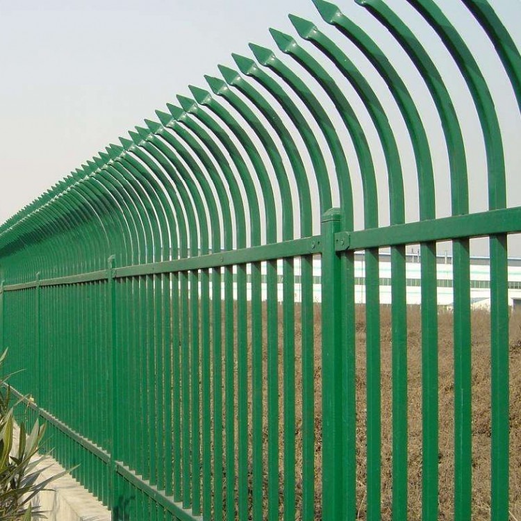 铁艺锌钢防攀爬护栏厂区围墙学校河道围栏道路隔离栅栏