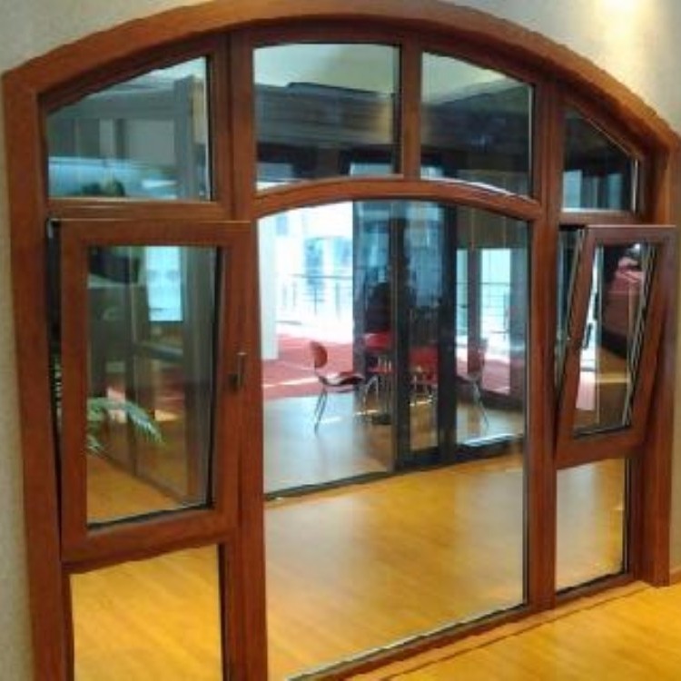 江苏木包铝门窗生产商 别墅铝包木门窗来图定制价格