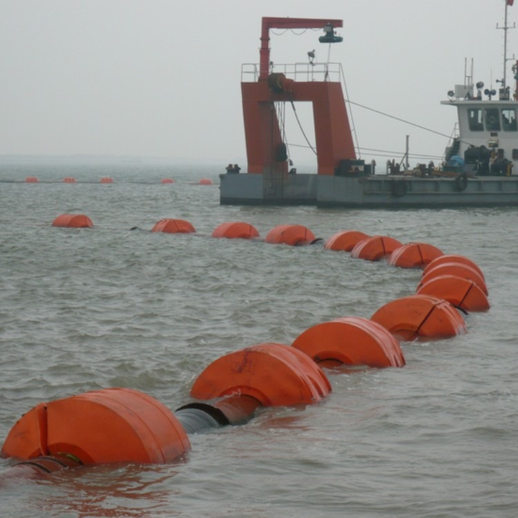 玉溪市海上拦污浮体 漂浮型大型浮漂 耐用两半式浮筒