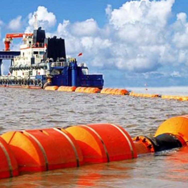 永州市港区拦污浮体 孔径22公分塑料浮漂 河道两半式浮筒