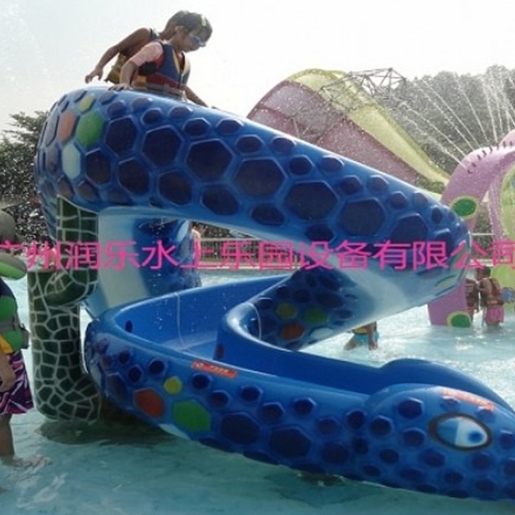 水上乐园设备厂家-水上游乐设施-戏水小品-蛇形滑梯