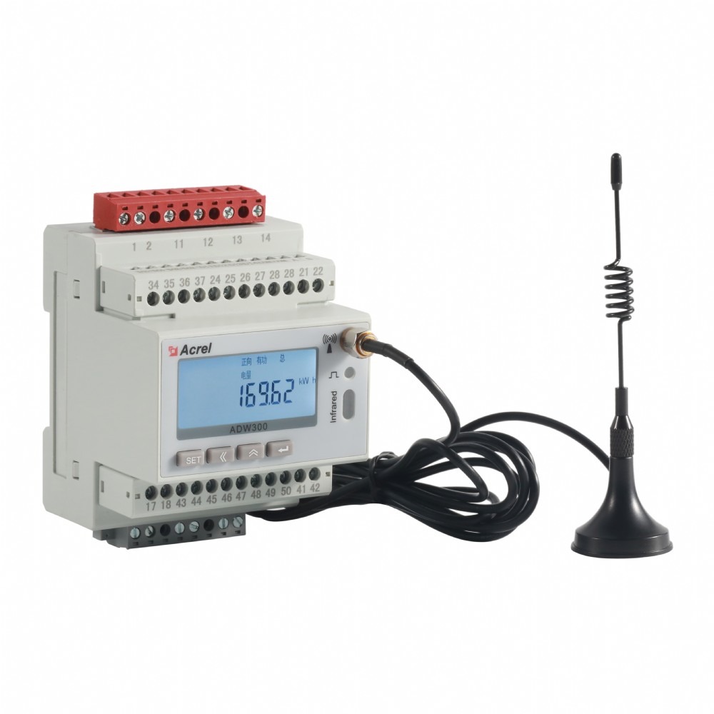 安科瑞无线计量仪表ADW300/L 带1路剩余电流检测 无线计量仪表 可于配电箱内安装