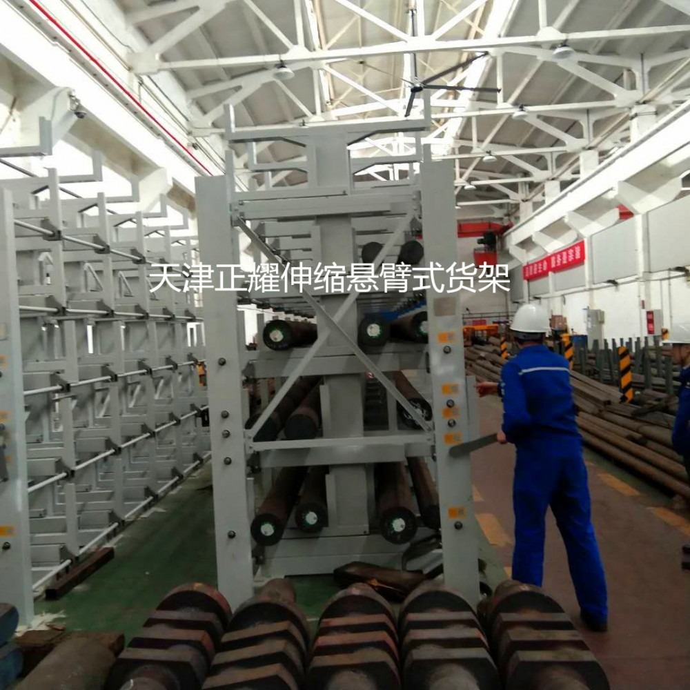 管材存放 伸缩悬臂货架价格 厂家销售 适合6米钢材存储 省空间