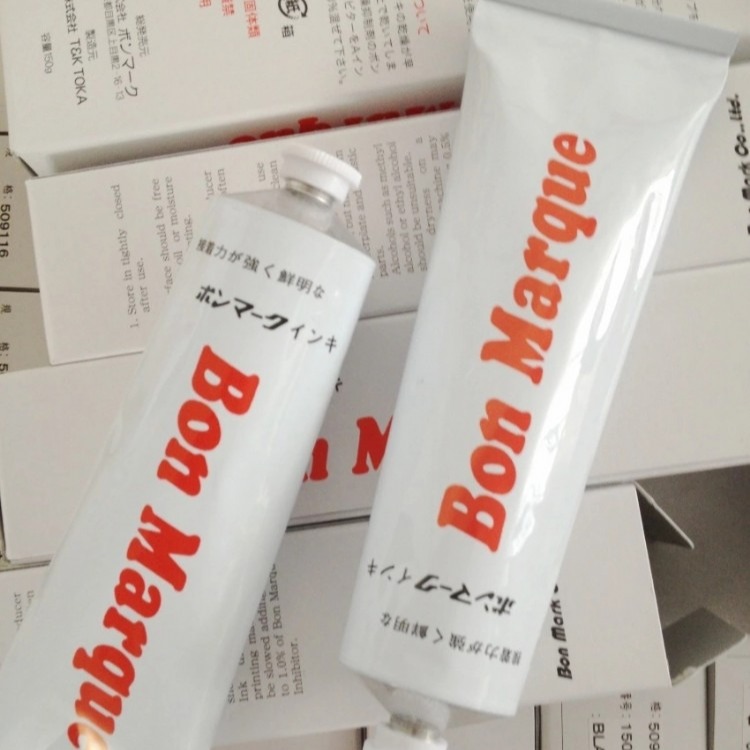 日本Bon Marque牙膏印油原装A型牙膏印油电子电阻油墨耐高温油墨