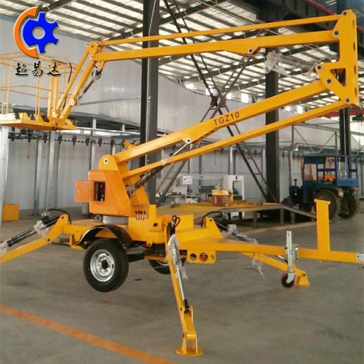 贵州8米10米12米14米16米折臂式升降机 拖车折臂式升降平台