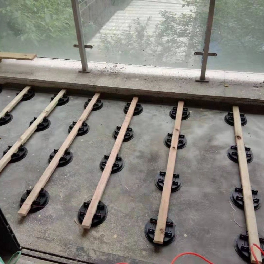 贵州瓷砖垫高器  塑木地板支架  格栅地板支撑器