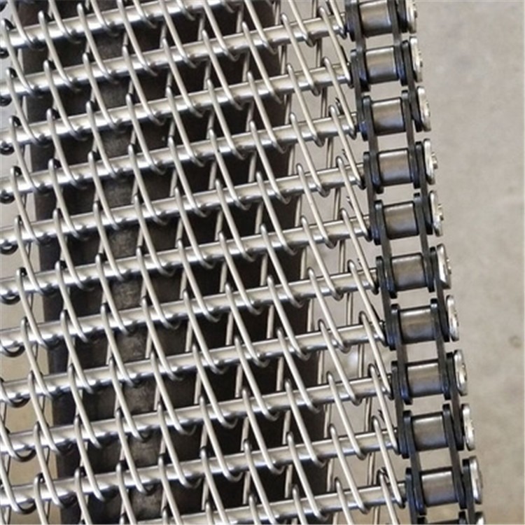 304不锈钢网带 蛋挞烘烤线 食品烘焙输送带 菱形网带 可定制