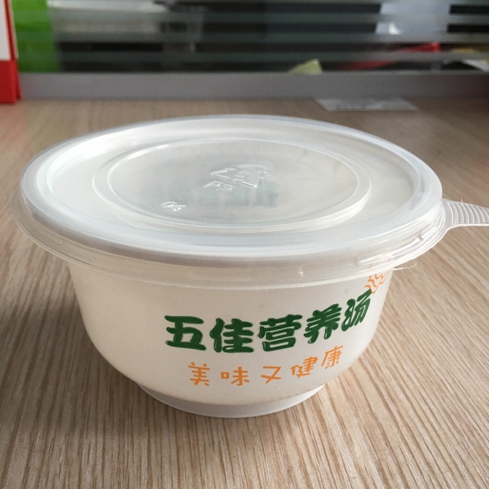 环保500mlPP彩印快餐一次性塑料碗