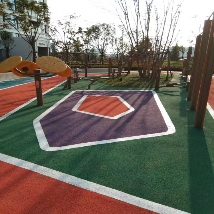 幼儿园地面方案设计幼儿园彩色塑胶地面壁画青岛奥润佳墙体彩绘