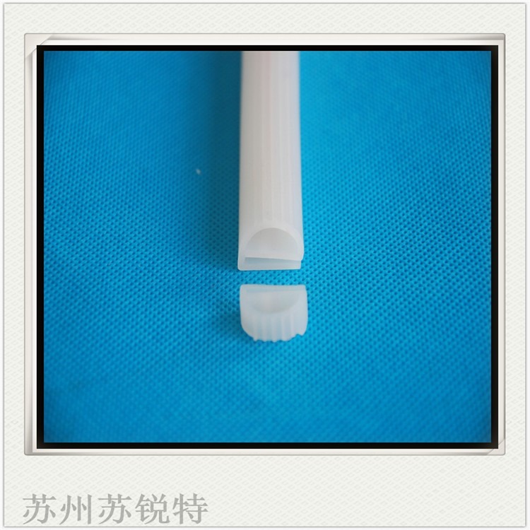 供应白色透明E型硅胶阻燃密封条