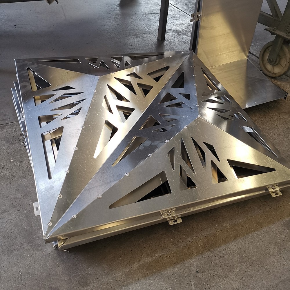 2.5厚外墙铝单板 镂空锥形铝单板