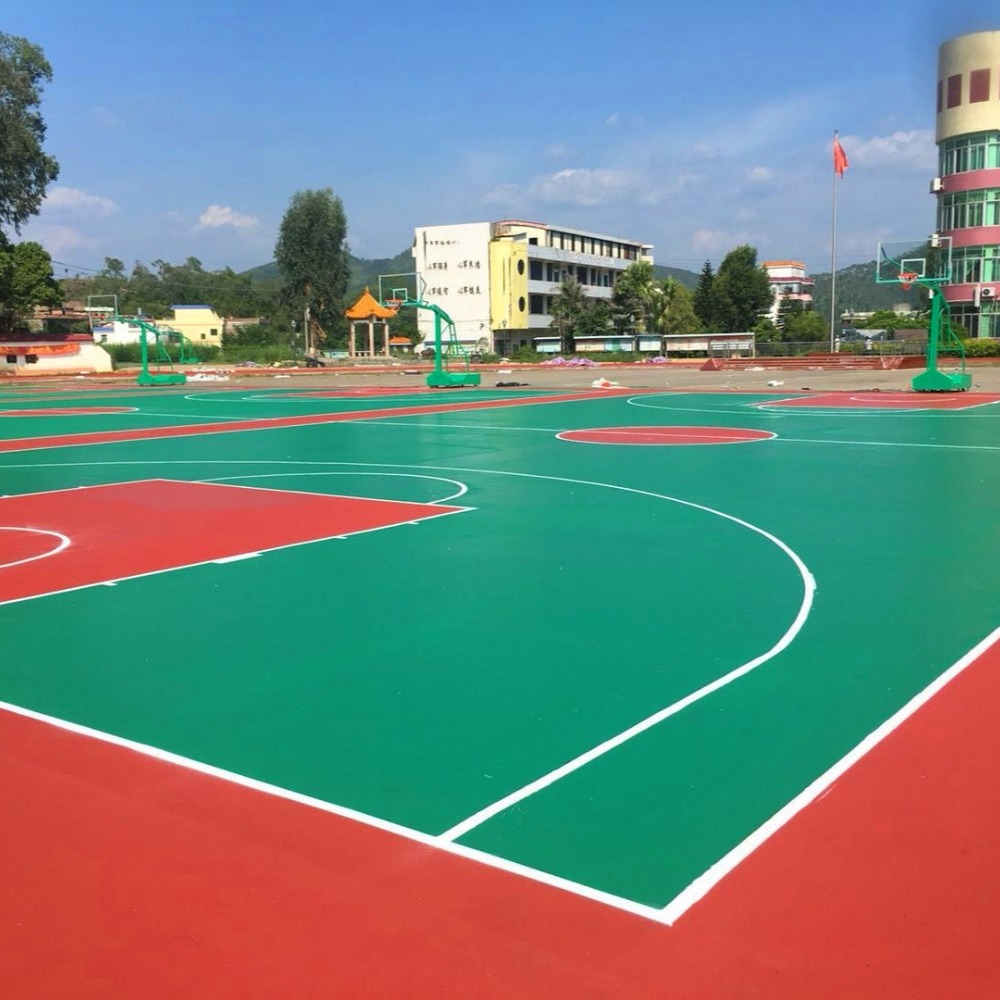  海南海口篮球场施工建设价格及篮球场材料厂家价格