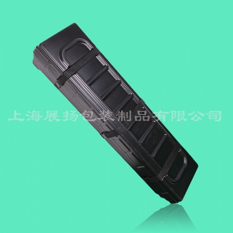 厂家定制HDPE大号黑色塑料牵引杆携带箱、工具携带箱