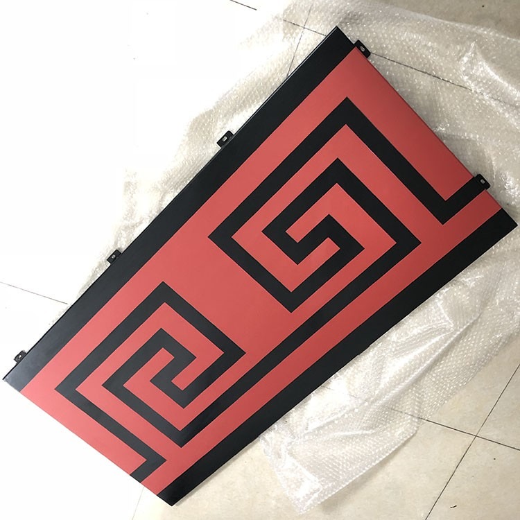商铺门头彩绘铝单板 红色氟碳铝单板厂家 UV铝单板