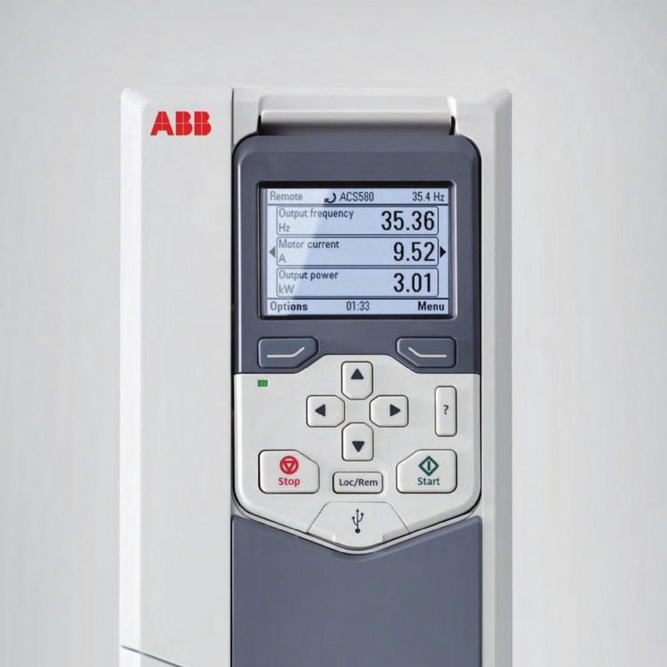 无锡ABB变频器ACS580-01-169A-4 90kW三相AC380V 75kW重载应用