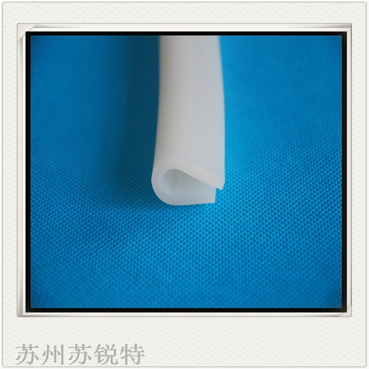 供应白色透明硅胶U型耐磨损密封条防尘密封条