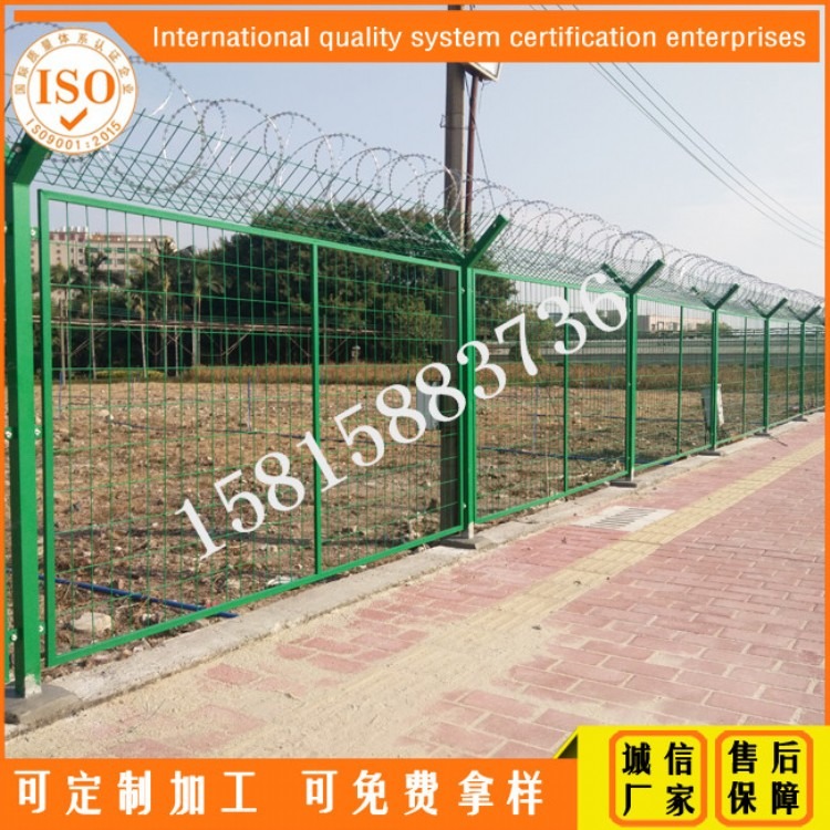 东莞工业园隔离防护围栏生产厂家 珠海Y型柱框架防爬围栏定做价格
