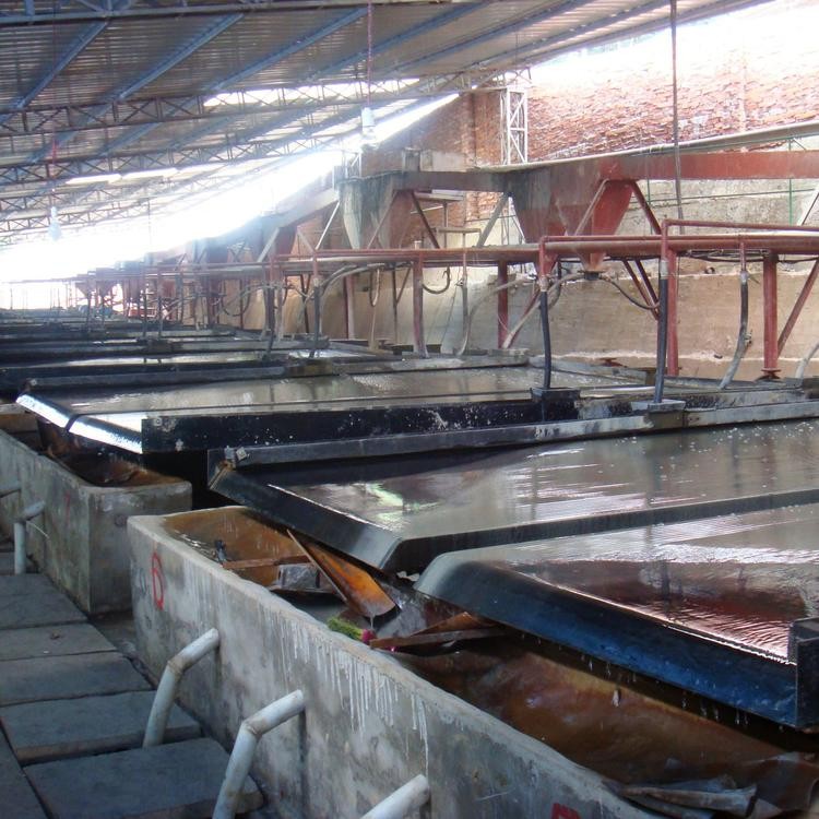 砂金水洗分离铜米摇床 大槽钢摇床粗砂分选设备 玻璃钢6S摇床厂家