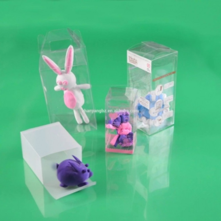 玩具包装透明塑料盒方形透明折叠盒包装